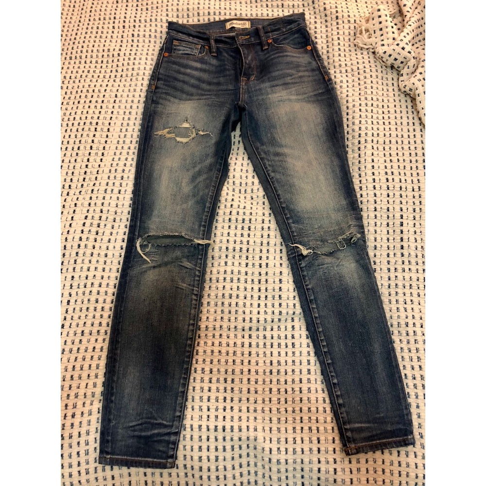 Madewell high riser skinny jeans